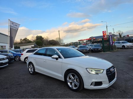 2018 Audi A3 182 ( SALOON ) FULL LEATHER HEATED SEATS VIRTUAL COCKPIT - NAVIGATION SMARTPHONE INTERFACE- SATNAV - REVERSING CAMERA -BLIND SPOT - PARKING SENSORS- LEATHER €23,950