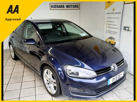2017 Volkswagen Golf 1.2 TSI HIGHLINE  6 SP  110 BHP 5DR  : Low Mileage : finance arranged : €16,750