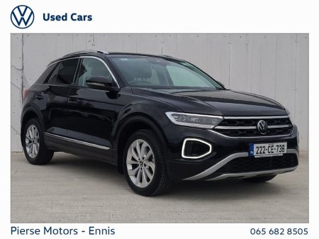 2022 Volkswagen T-Roc 1.0 TSI 110HP Style - Heated Seats €28,950