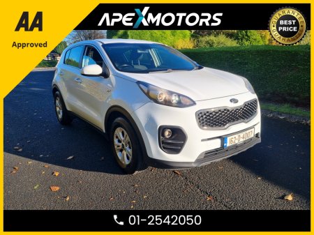 2016 Kia Sportage FINANCE ARRANGED * NEW MODEL * DIESEL CRDI ISG 5Dr SUV * NEW NCT OCT-27 * IMMACULATE * AA APPROVED * 101 SAFETY CHECKLIST * LOW DIESEL MILES * CRUISE CONTROL * 2-KEYS * LOW TAX * 12-MONTH ROADSIDE ASS