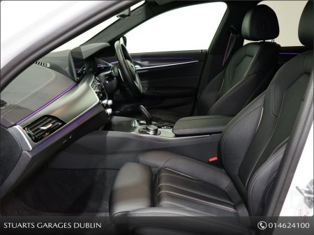 2024 BMW 5 Series GREAT SPEC 520D TOURING, ALPINE WHITE WITH BLACK LTHR: M-SPORT PRO PACK, 20” DIAMOND CUT ALLOYS, VISIBILITY PACK €57,945