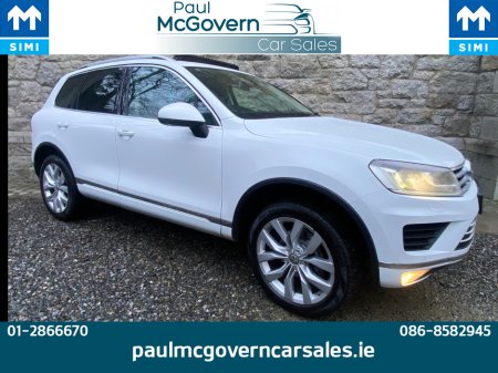 2016 Volkswagen Touareg CV 3.0 TDI 262BHP V6 5DR AUTO 5 SEATER COMMERCIAL**//**ELECTRIC TOWBAR**//**€333 ROAD TAX**//**FULL LEATHER**//**PANAROMIC ROOF**//**DOE 09 2026**//**PEARL WHITE**//**HEATED SEATS! €19,995