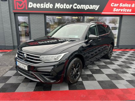 2022 Volkswagen Tiguan 7 SEAT, 2.0 TDI MANUAL 6SPEED FWD 150HP 5DR ,ELEGANCE MODEL , LED LIGHTS , 7 SEATS , CRUISE CONTROL , BLACK EDITION MOULDINGS , PARKING SENSORS , FROM €125 p/w & €8,950 Trade In / Deposit , WARRANTY,