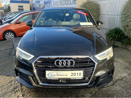 2018 Audi A3 S-LINE SALOON AUTOMATIC 1.4 PETROL //HIGH SPEC//LOW MILES//HALF LEATHER HEATED SEATS//ADAPTIVE CRUISE CONTROL//KEYLESS ENTRY// €22,950