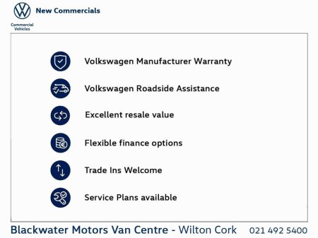 2026 Volkswagen Transporter Trendline T7 TDI PVS 110BHP M6F 0% Finance €33,286