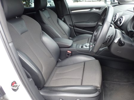 2018 Audi A3 1.4 TFSI S LINE BLACK EDITION PETROL AUTOMATIC // VIRTUAL DASH // HALF LEATHER // PARK ASSIST W/ REVERSING CAMERA // FACTORY BLACK EDITION // FLAT BOTTOM STEERING WHEEL // UPGRADED AUDI SPORT ALLOYS €20,950 thumbnail