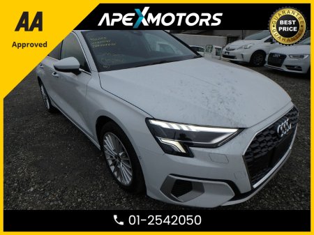 2022 Audi A3 FINANCE ARRANGED * 1.0 4Dr SALOON  * NEW NCT APR-26 * STAMPED SERVICE HISTORY * AA APPROVED * 101 SAFETY CHECKLIST * AUTOMATIC (DSG) * IMMACULATE * HEATED SEATS * COLOUR REVERSE CAMERA * TOP-SPEC