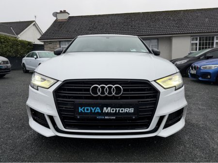 2019 Audi A3 1.0 30 TFSI LIMOUSINE 116HP S LINE BLACK EDITION // IRISH CAR FROM NEW // FULL AUDI MAIN DEALER HISTORY // FACTORY BLACK EDITION // FLAT BOTTOM STEERING WHEEL // UPGRADED AUDI SPORT ALLOYS €21,950