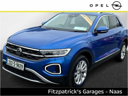 2022 Volkswagen T-Roc 1.0 TSi Style Price includes €1,000 Scrappage Allowance €25,950