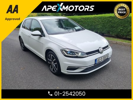 2018 Volkswagen Golf FINANCE ARRANGED * 1.4 HIGHLINE  * AUTOMATIC * NEW NCT SEP-27 * LOW TAX * AA APPROVED  * 101 SAFETY CHECKLIST * 12-MONTH ROADSIDE ASSIST  * IMMACULATE * TOP-SPEC * LOW LOW KMs * ADAPTIVE CRUISE €19,949