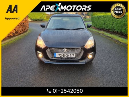 2017 Suzuki Swift FINANCE ARRANGED * TOP-SPEC SZ T 111PS * NEW MODEL * PETROL 5DR * NEW NCT DEC-27 * 2-KEYS * 9-STAMPS SERVICE HISTORY * IMMACULATE * AA APPROVED * 101 SAFETY CHECKLIST* COLOUR REVERSE CAMERA 01-2542050 €8,949