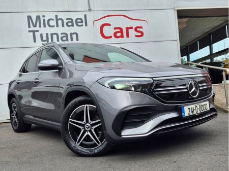 2024 Mercedes-Benz EQA 350 4matic AMG Line, 18” Alloys, Camera, CarPlay, Parking Sensors, Climate Control, 1/2 Leather, Heated Seats, Electric Tailgate €37,999
