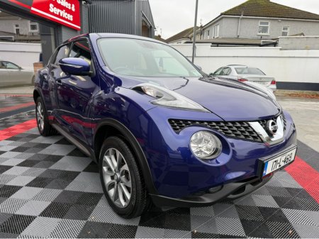 2017 Nissan Juke 1.5 DCI TEKNA 5DR 110PS , HEATED BLACK LEATHER INTERIOR , CRUISE CONTROL , SAT - NAV , DUAL ZONE CLIMATE CONTROL , SURROUND CAMERA SYSTEM , PRIVACY GLASS , FINANCE FROM €40 p/w & € 4,950 DEPOSIT . €10,950