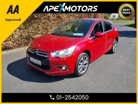 2014 Citroen DS4 FINANCE ARRANGED * 1.6 HDI 115 DSTYLE 5DR * AA APPROVED * 101 SAFETY CHECKLIST * IMMACULATE * COLOUR REVERSE CAMERA * TOP-SPEC 5DR HATCH * LOW LOW MILES * ADAPTIVE CRUISE * SPOTLESS 01-2542050 €6,949
