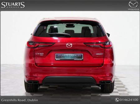 2022 Mazda CX-60 2.5 PHEV 327PS HOMURA, *JUST LISTED*HIGH SPEC* DRIVERS ASSISTANCE PACK, CONVENIENCE PACK, PAN PACK* SOUL RED CRYSTAL WITH BLACK LEATHER , RADAR CRUISE €38,945 thumbnail