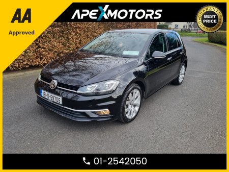 2018 Volkswagen Golf FINANCE ARRANGED * 1.4 HIGHLINE  * AUTOMATIC * AA APPROVED  * 101 SAFETY CHECKLIST * 12-MONTH ROADSIDE ASSIST  * IMMACULATE * TOP-SPEC * LOW LOW KMs * ADAPTIVE CRUISE * NEW NCT NOV-26 * LOW TAX * ONE €21,500