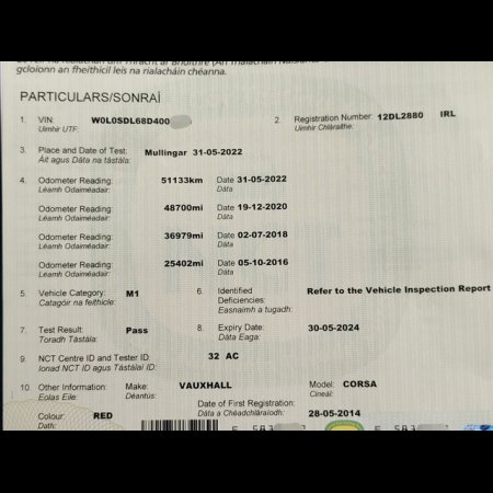 2012 Vauxhall Corsa 1.4 I SE 5DR AUTO €6,500 thumbnail