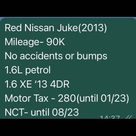 2013 Nissan Juke 1.6 XE '13 4DR €8,000 thumbnail