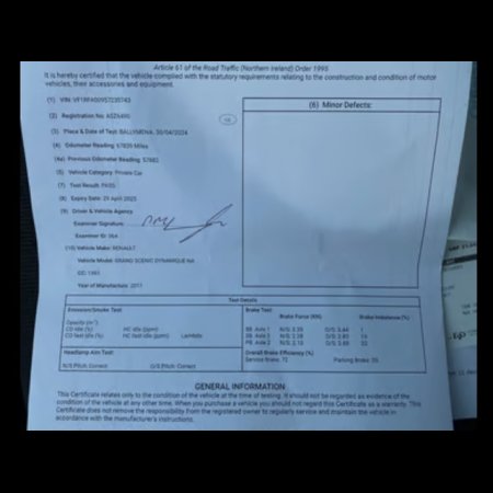 2017 Renault Grand Scenic 7 SEATER DYNAMIQUE NAV DCI €13,000 thumbnail