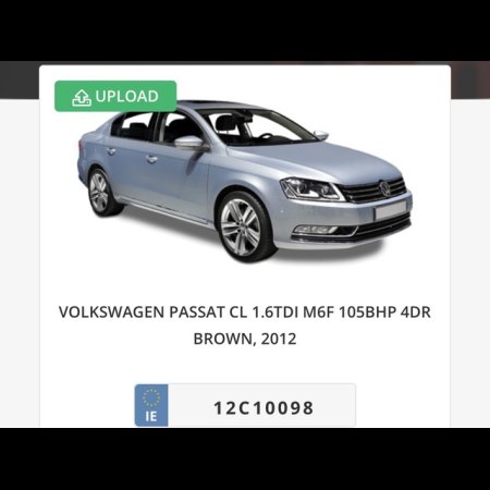 2012 Volkswagen Passat CL 1.6 TDI MANUAL 6SPEED FWD 105BHP 4DR