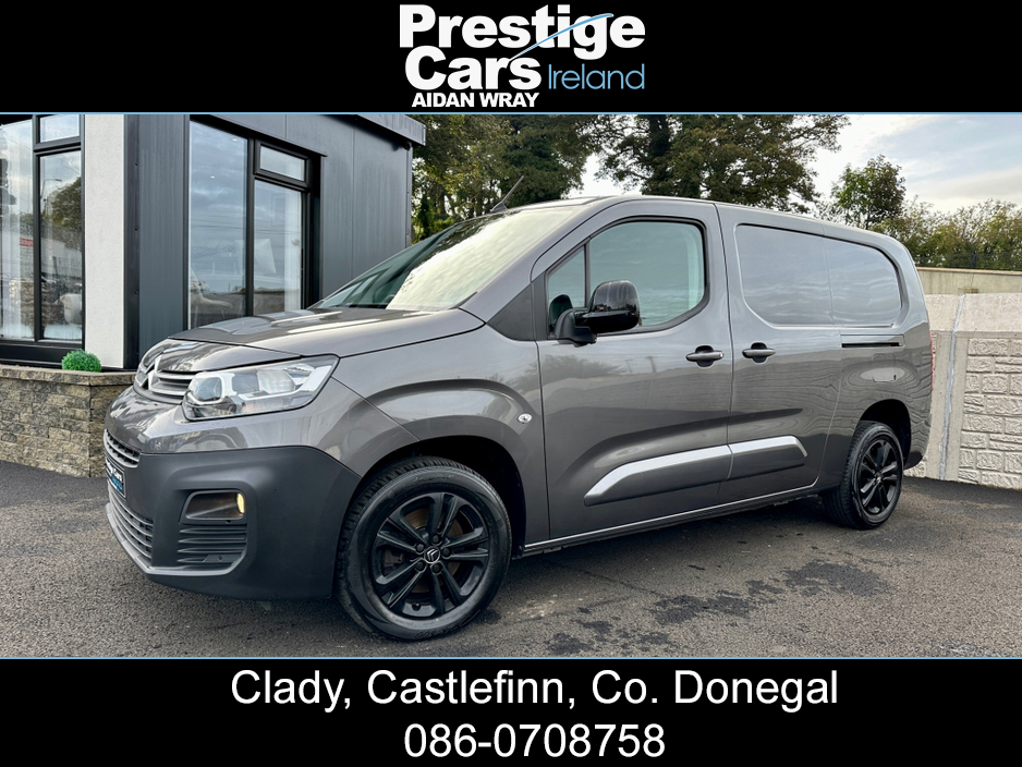2020 Citroen Berlingo 1.5 BLUEHDI DRIVER 950 KG AUTOMATIC 130 BHP XL,LONG WHEEL BASE,METALLIC GREY,REVERSE CAMERA,FRONT AND REAR PARK SENSORS,FACTORY COLOUR CODED,APPLE CAR PLAY,NEW TIMING CHAIN,*NO VAT*READ ADD €12,850