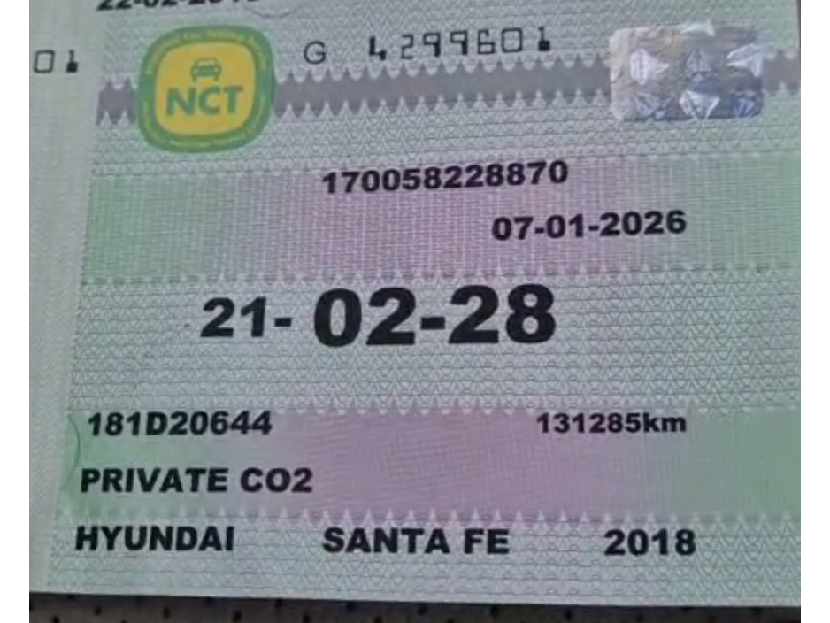 2018 Hyundai Santa Fe **NEW NCT 2028** 2.2 D EXECUTIVE 4WD 5dr - IRISH CAR €19,995