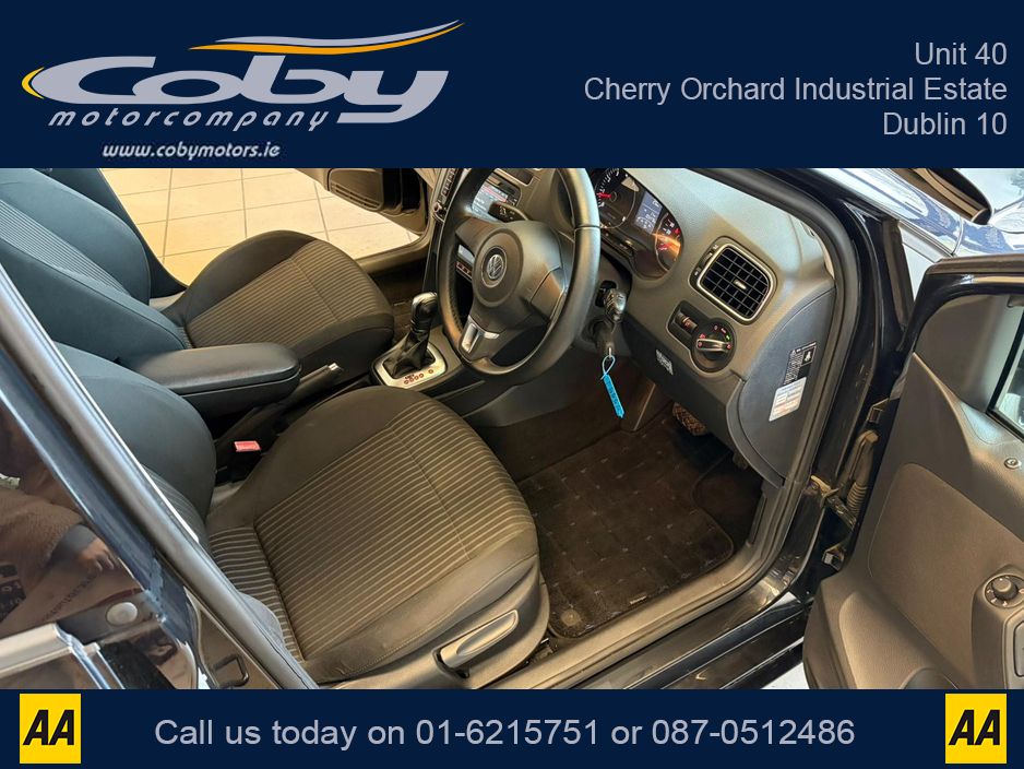 2012 Volkswagen Polo 1.2 AUTO. New NCT & Service done before collection, Alloy Wheels, Climate Control, Car Play, Sat Nav, Auto Lights/Wipers, CD Player, Luggage Cover, Folding Rear Seats, Electric Mirrors/Windows & more. €8,450