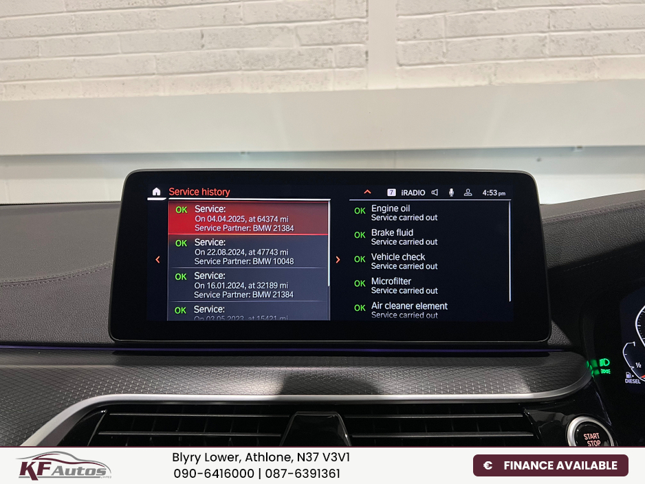 2022 BMW 5 Series 520d G30 LCI M Sport 2L Diesel 190bhp 4dr Auto - 222 Reg €42,995