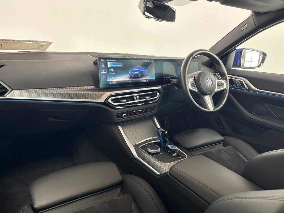 2022 BMW i4 EDRIVE40 M SPORT **LEATHER HEATED SEATS**MULTIFUNCTIONAL STEERING WHEEL**FULL DIGITAL DASH**CRUISE CONTROL**APPLE CAR PLAY**DRIVE MODES**AUTO LIGHTS**AUTO HOLD**ELECTRIC TAILGATE**ISOFIX** €35,795