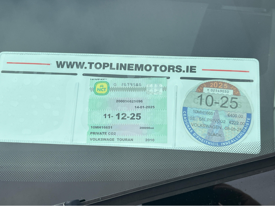 2010 Volkswagen Touran =7SEATS=NCT 12/26==CLEAN CAR €3,350