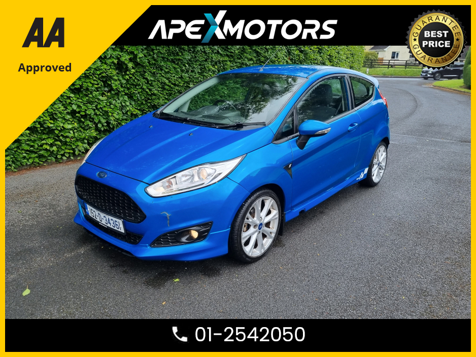 2015 Ford Fiesta FINANCE ARRANGED * 1.0 ZETEC S S/S 140PS 3 * IMMACULATE * TOP-SPEC  * LOW LOW MILES * NEW NCT AUG-26 * LOW TAX * ONE VERY CAREFUL OWNER * CARTELL HISTORY CHECKED * FULLY SERVICED * TRADE IN WELCOME €8,249