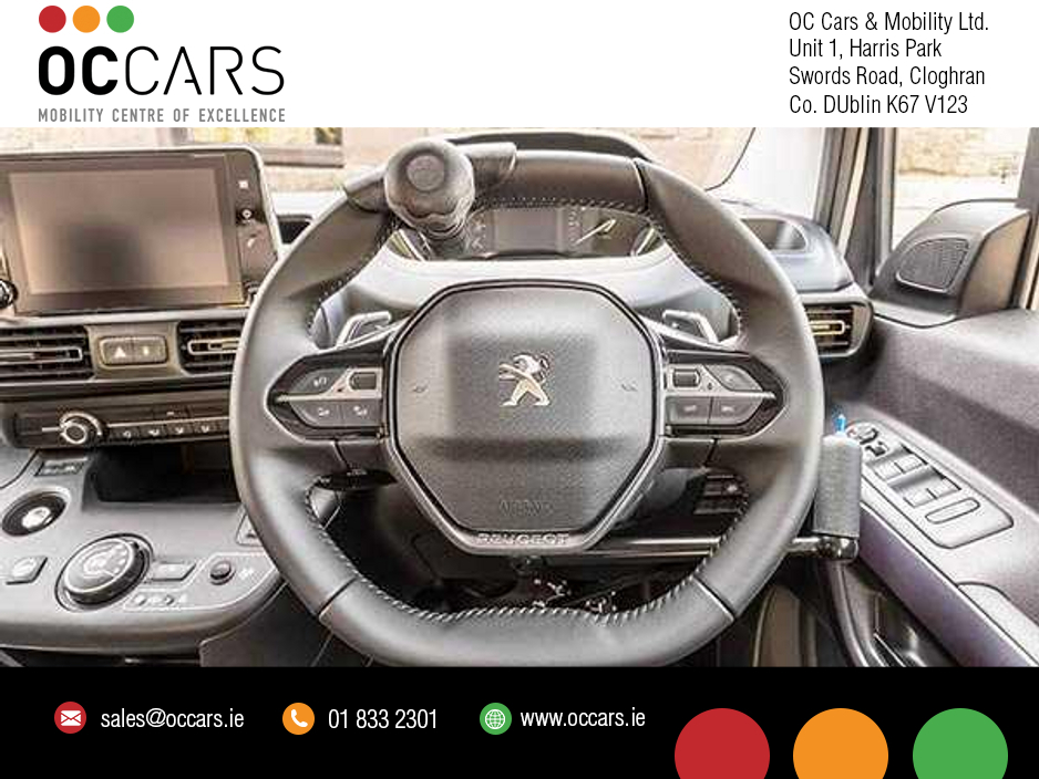 2025 Peugeot Rifter NEW Inspire GT Switch - Drive from WC/ UpFront wheelchair Passenger €66,950