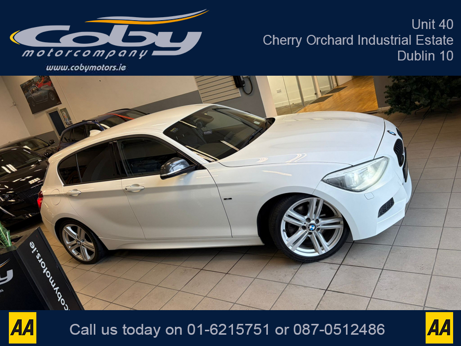 2012 BMW 1 Series 1.6 5DR AUTO M-Sport . NCT Cruise Control, Dual Climate Control, Alloy Wheels, Revers Camera, Bluetooth, Folding Rear Seats, CD Player & more. €9,950
