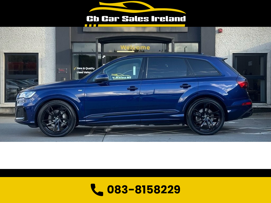 2023 Audi Q7 3.0 TDI V6 50 S line SUV 5dr Diesel Tiptronic quattro 1 OWNER, NAVARRA BLUE, VIRTUAL COCKPIT, REVERSE CAMERA €87,900