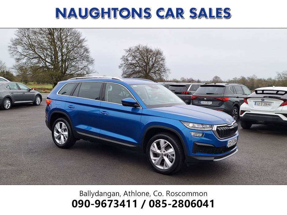 2023 Skoda Kodiaq 7S STYLE 2.0 TDI *High Spec/Black Leather/Heated Seats/Keyless Entry/Camera/Ambient Lighting* €43,950