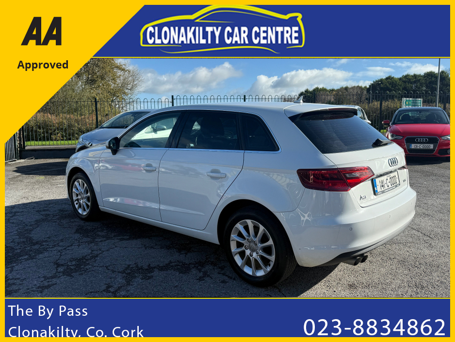 2014 Audi A3 Sportback One Owner Audi A3 Sportback 1.4Petrol Tfsi Automa €12,950