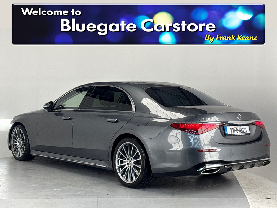 2022 Mercedes-Benz S Class 580 E LWB AMG LINE**BURMESTER SOUND SYSTEM**FRONT ELECTRIC HEATED SEATS**REAR HEATED SEATS**CREAM LEATHER INTERIOR**AMBIENT LIGHTING**20" ALLOYS**REVERSE CAMERA**ELECTRIC TAILGATE**WIRELESS CHARGING** €84,995