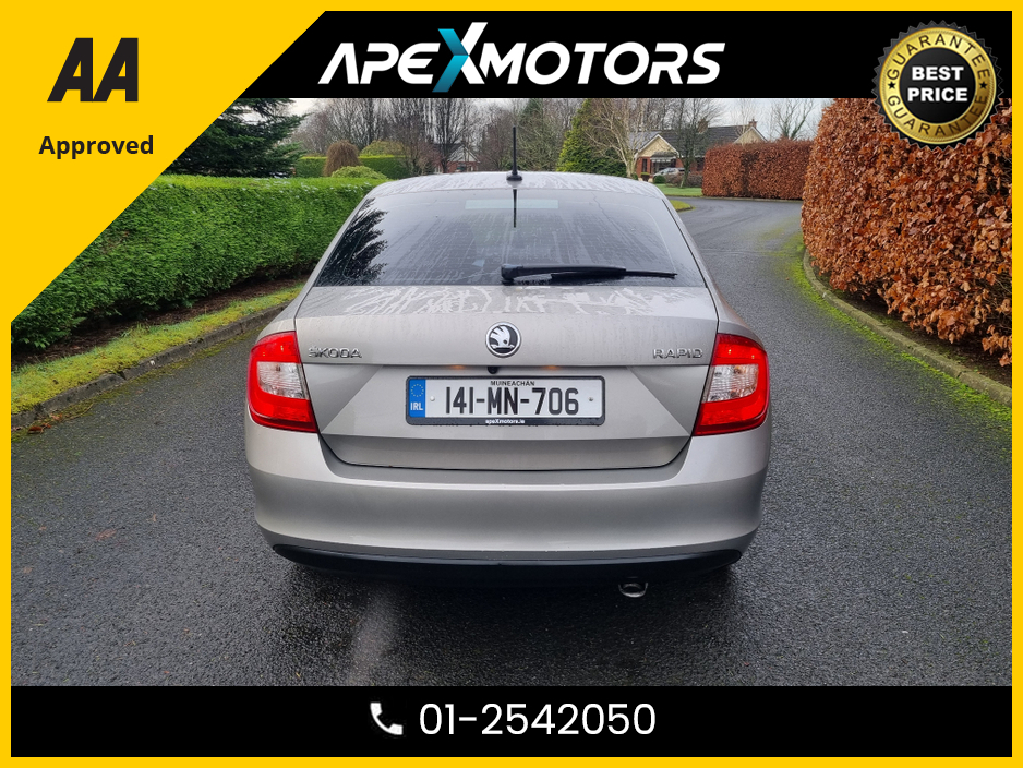 2014 Skoda Octavia FINANCE ARRANGED * SKODA RAPID ( SMALLER THAN OCTAVIA) * AMBITION 1.6 TDI 90HP 4DR SALOON * LOW LOW KMs * NCT AUG-26 * LOW TAX * RELIABLE ( SAME AS V.W GOLF) * IMMACULATE *  01-2542050 €7,949