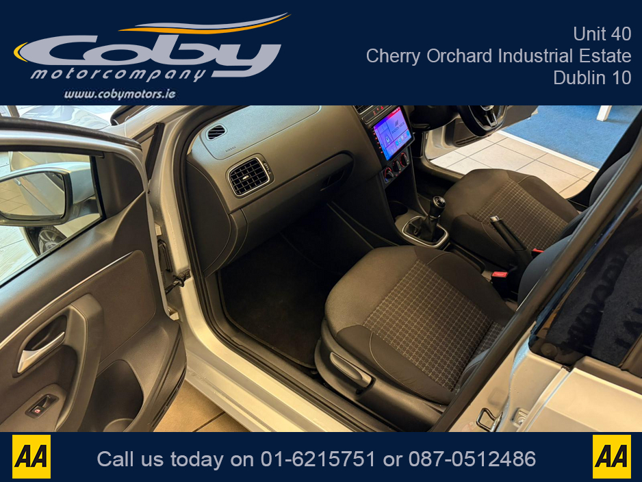 2014 Volkswagen Polo 1.0 75HP MANUAL 5SPEED 5DR. NCT & TAX, Sat Nav, Alloy Wheels, Car Play, Touch Screen, MFSW, Air Con, AUTO Wipers, Full Electrics, 2 Keys, Folding Rear Seats, Luggage Cover and more. €9,950