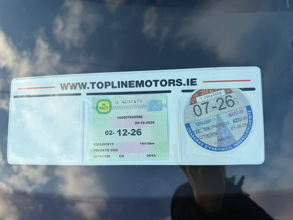 2013 Citroen C4 ==1.6 HDI SELECTION//PAN ROOF//NEW NCT//SERVICED== €4,945