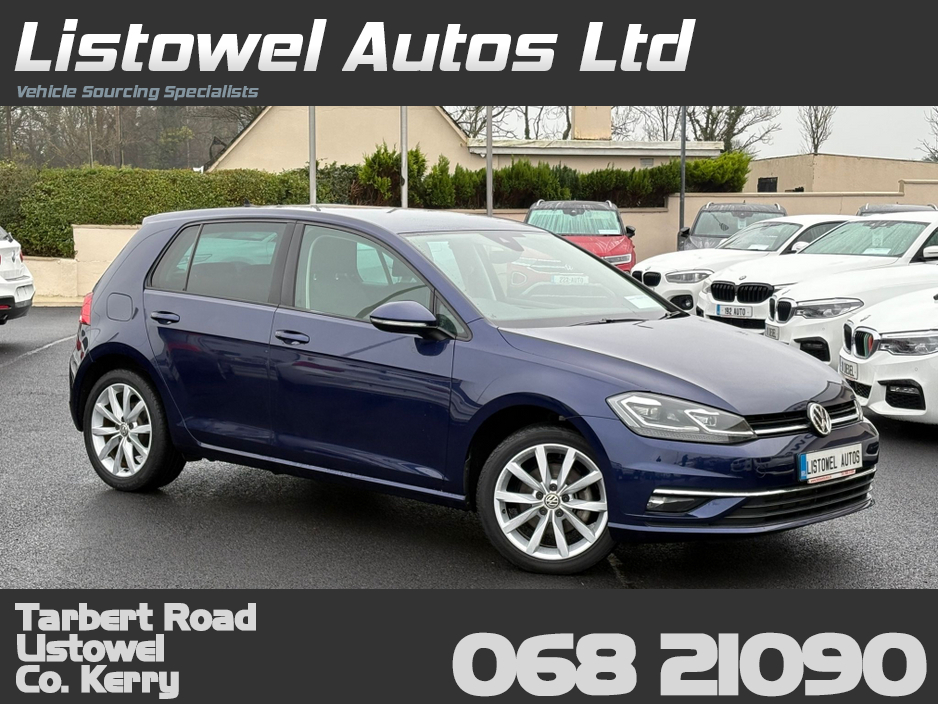2018 Volkswagen Golf COMFORTLINE 1.2 AUTOMATIC * REAR VIEW CAMERA, AUTO LIGHTS, ADAPTIVE CRUISE CONTROL, POWERED FOLDING HEATED MIRRORS, LUMBAR SUPPORT, 2 KEYS, TOUCH SCREEN RADIO, MULTIFUNCTION STEERING WHEEL* €18,950