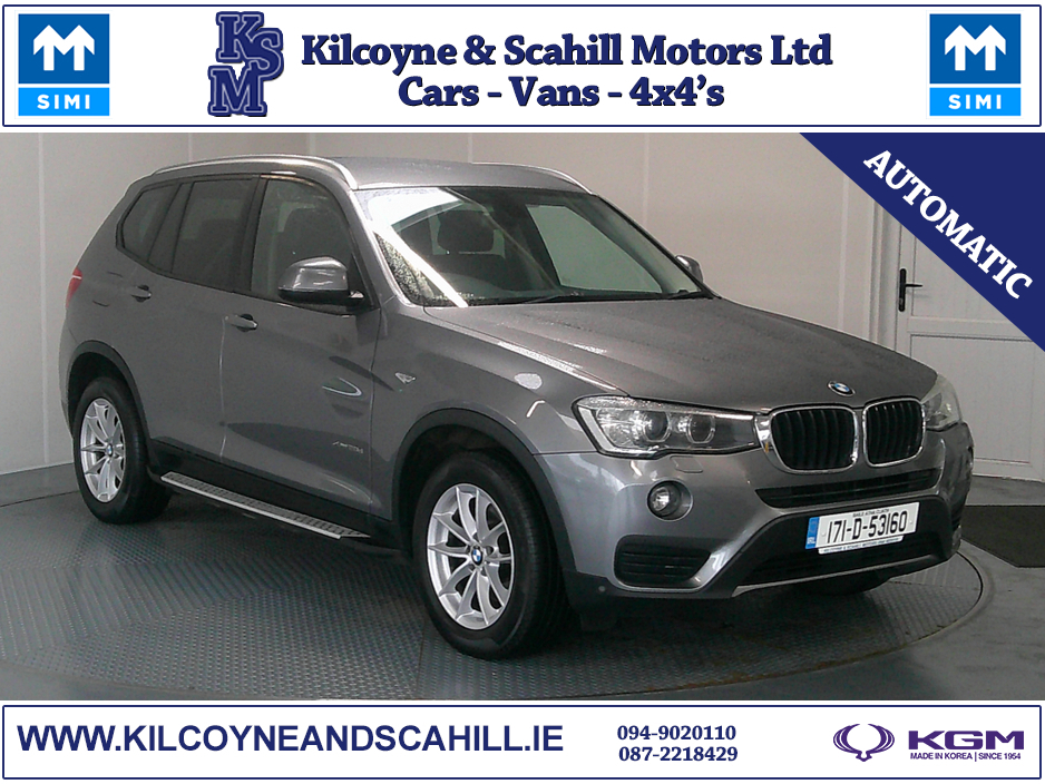2017 BMW X3 AUTO 2.0 D F25 XDRIVE20D SE 5DR A €19,950