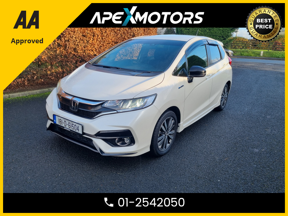 2018 Honda Fit FINANCE ARRANGED * NEW NCT OCT-27 * AUTOMATIC * IMMACULATE * ANDROID AUTO * APPLE-PLAY * COLOUR REVERSE CAMERA * ALLOYS * MOST RELIABLE * STAMPED SERVICE HISTORY * AA APPROVED * 101 SAFETY CHECKLIST €11,949