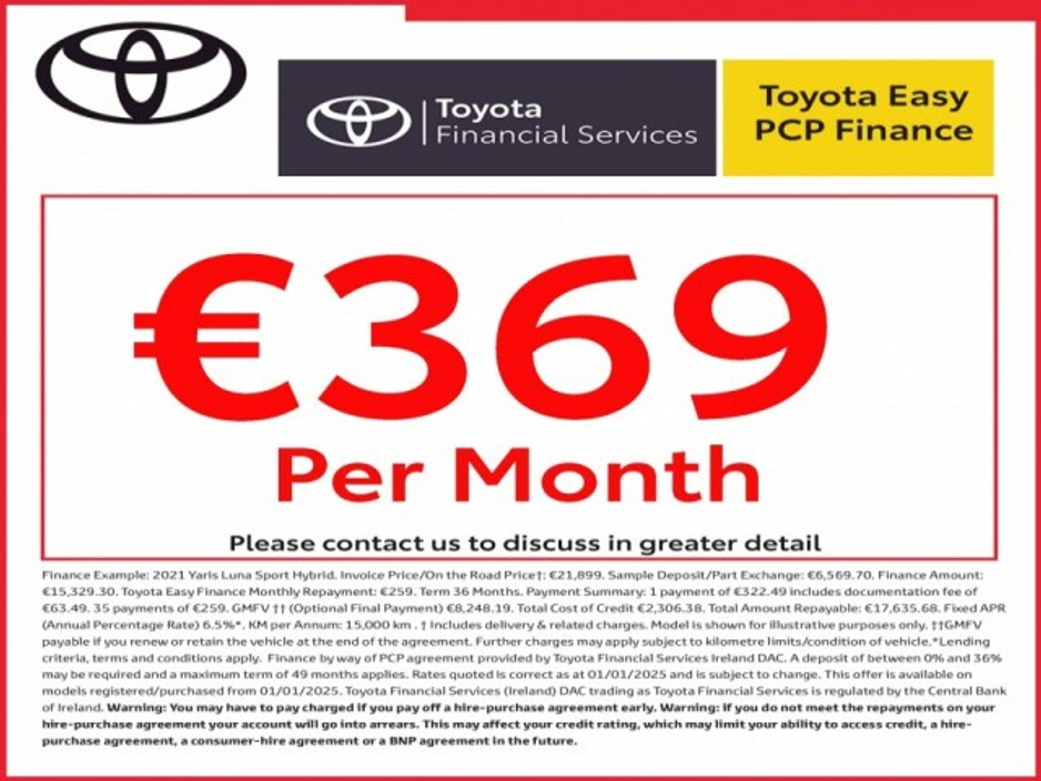 2025 Toyota Corolla 5dr Hatchback - LUNA - Save EUR 5,000 - 1.8 Hybrid - Automatic - Road Tax EUR 180 // Remote Central Locking // Front Electric Windows // Rear Electric Windows // Electric Mirrors // Heated Mirrors €30,695