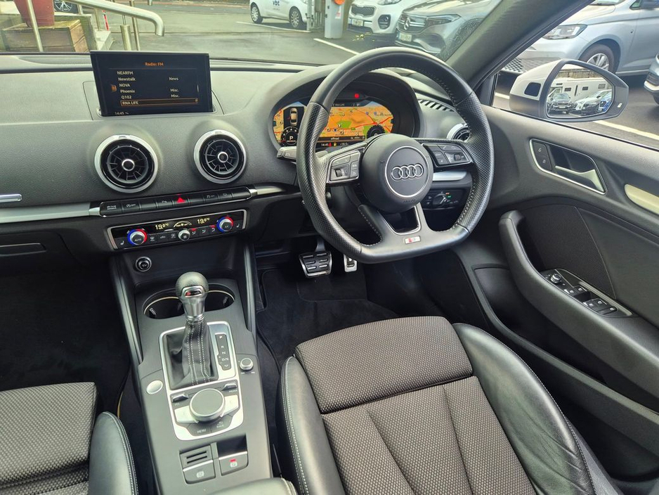 2018 Audi A3 1.4 Petrol S Line, Automatic (150bhp), 18'' Alloys, Sat Nav, CarPlay, Camera, Cruise Control - First Registered in July 2018 - Trade in Price €22, 999 €21,999