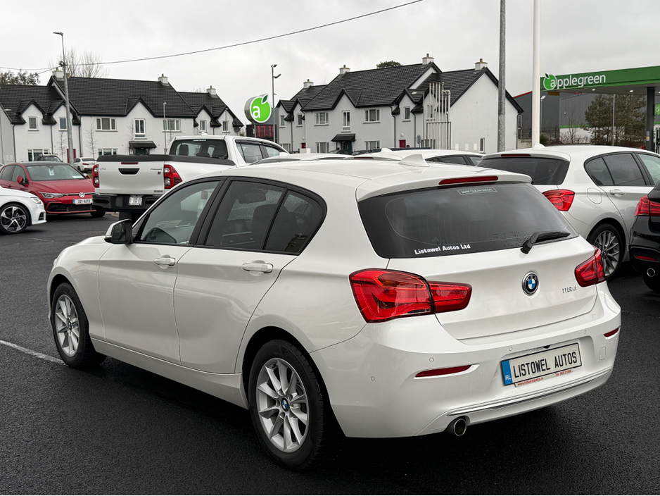 2018 BMW 1 Series STYLE 2.0 AUTO * 3 STAGE HEATED SEATS, SERVICE BOOK PRESENT WITH 4 SERVICE STAMPS, REAR VIEW CAMERA, PARKING SENSORS FRONT & REAR, ADAPTIVE CRUISE CONTROL, PART LEATHER TRIM, 2 KEYS, ISOFIX, * €18,950