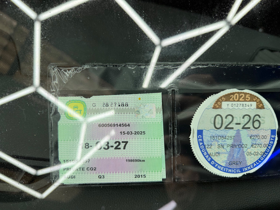 2015 Audi Q3 2.0TDI 184 quattro S-Line €11,300