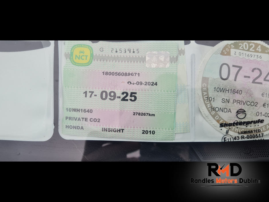 2010 Honda Insight SE 5DR AUTO