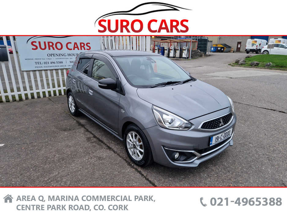 2019 Mitsubishi Mirage 1.2 Petrol Automatic Black Edition €9,890