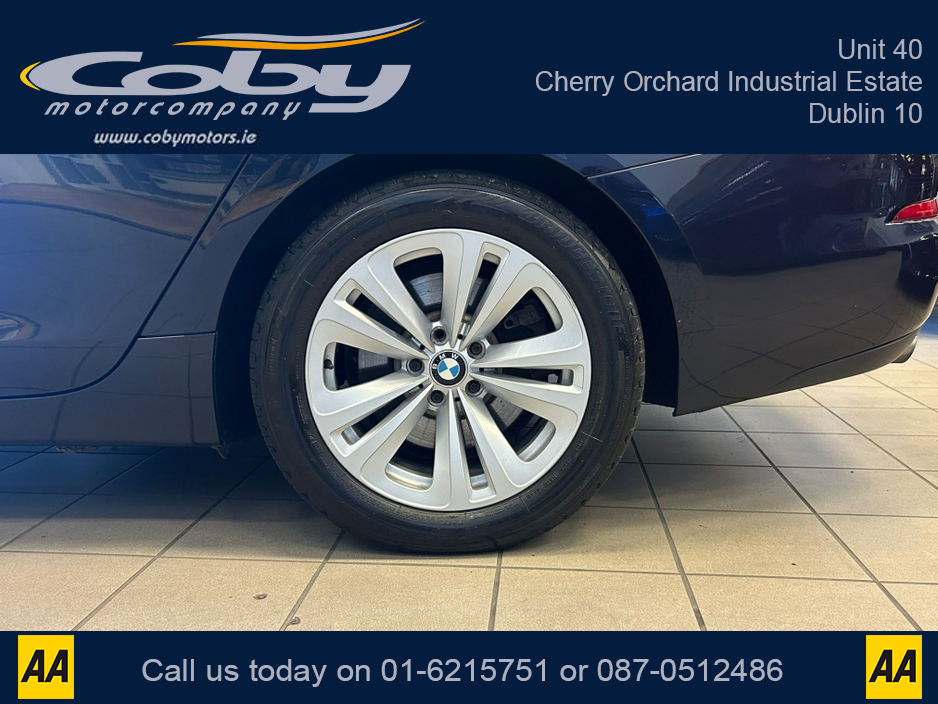 2016 BMW 5 Series D 5N22 4DR AUTO EU6 SE.  NCT, Full Leather, Alloy Wheels, MFSW, Full Electrics, Parking Sensors, Cruise Control, Dual Climate Control, Sat Nav, Heated Seats, Luggage Cover and more. €14,950